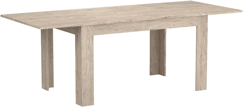 Mobili Fiver, Easy, Extendable Dining Table, 55,1(86,6) x35,4 in, Oak, for 6-8 People, Expandable Dining Table for Kitchen, Italian Furniture