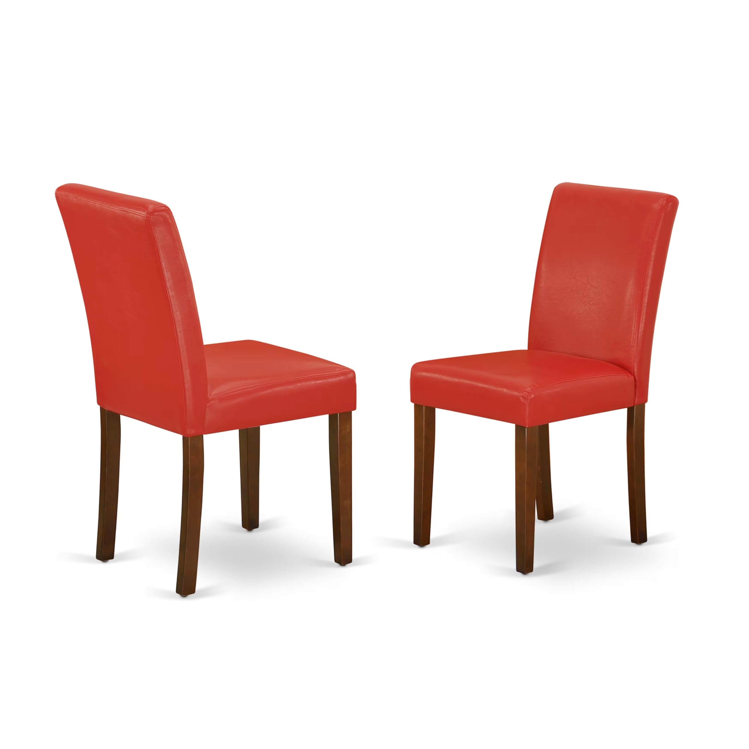 East West Furniture ABPNT35 Abbott Classic Parson Chairs - Doeskin Linen Fabric Padded Dining Chairs, Set of 2, Natural