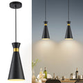 2026 New Pendant Lights Kitchen Island 3 Pack Black Gold, 5.9" Mini Modern Island Lights for Kitchen Pendant Light fixtures Adjustable Hanging Small Farmhouse Kitchen Island Lighting for Sink Bar