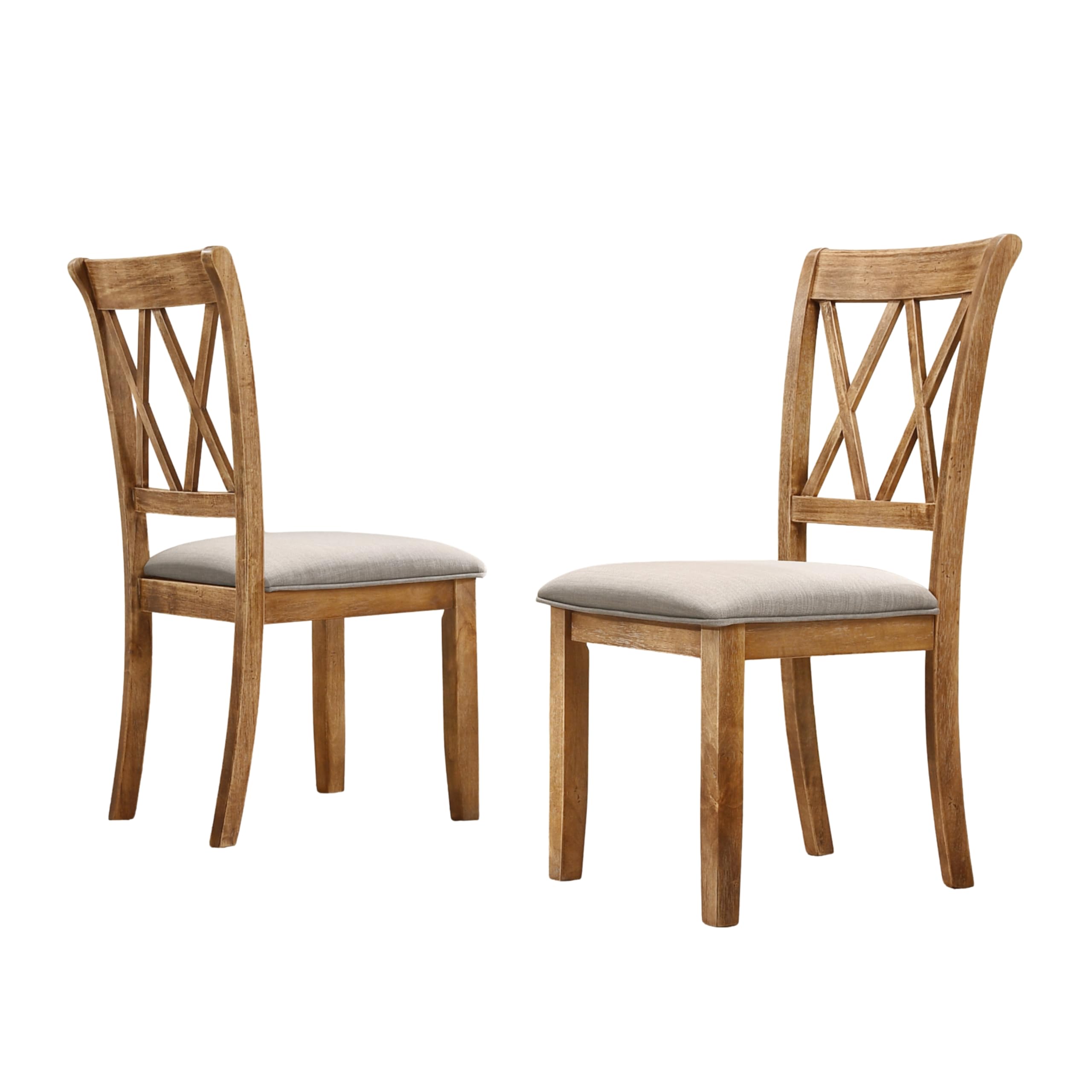 Roundhill Furniture Windvale Fabric Upholstered Dining Chair, Set of 2, Black