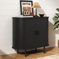 ONBRILL 55" Sideboard Buffet Cabinet with Storage, Sliding Door & Adjustable Shelf, Modern Accent Coffee Bar Console Table for Kitchen, Entryway, Walnut