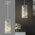 Black Pendant Lighting Modern Pendant Light, Mini Crystal Chandeliers,Adjustable Pendant Light Fixture for Kitchen Island Dinning Room Bedroom (3 Pack)