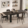 Mobili Fiver, Easy, Extendable Dining Table, 55,1(86,6) x35,4 in, Oak, for 6-8 People, Expandable Dining Table for Kitchen, Italian Furniture